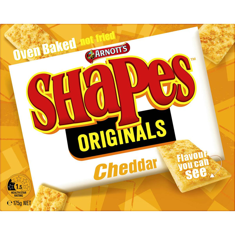 Arnott's Shapes Originals Cheddar 175g