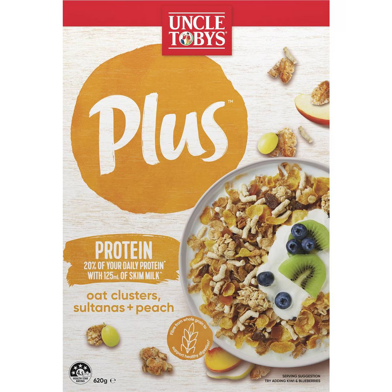 Uncle Tobys Plus Protein Cereal 620g