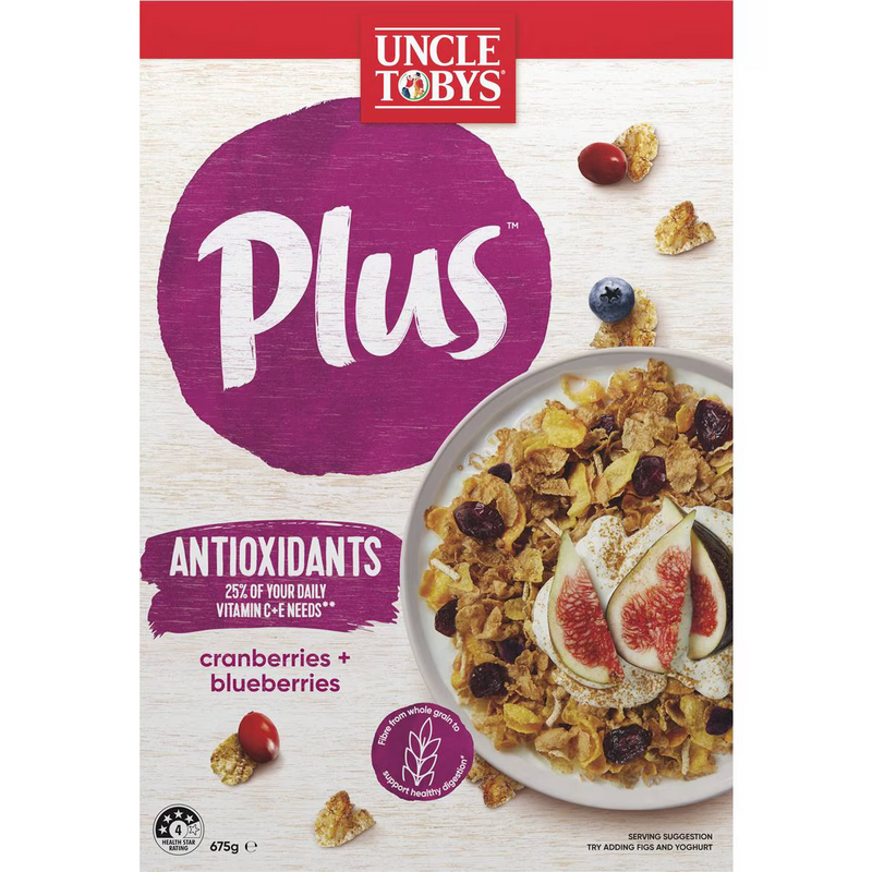 Uncle Tobys Plus Antioxidant 675g