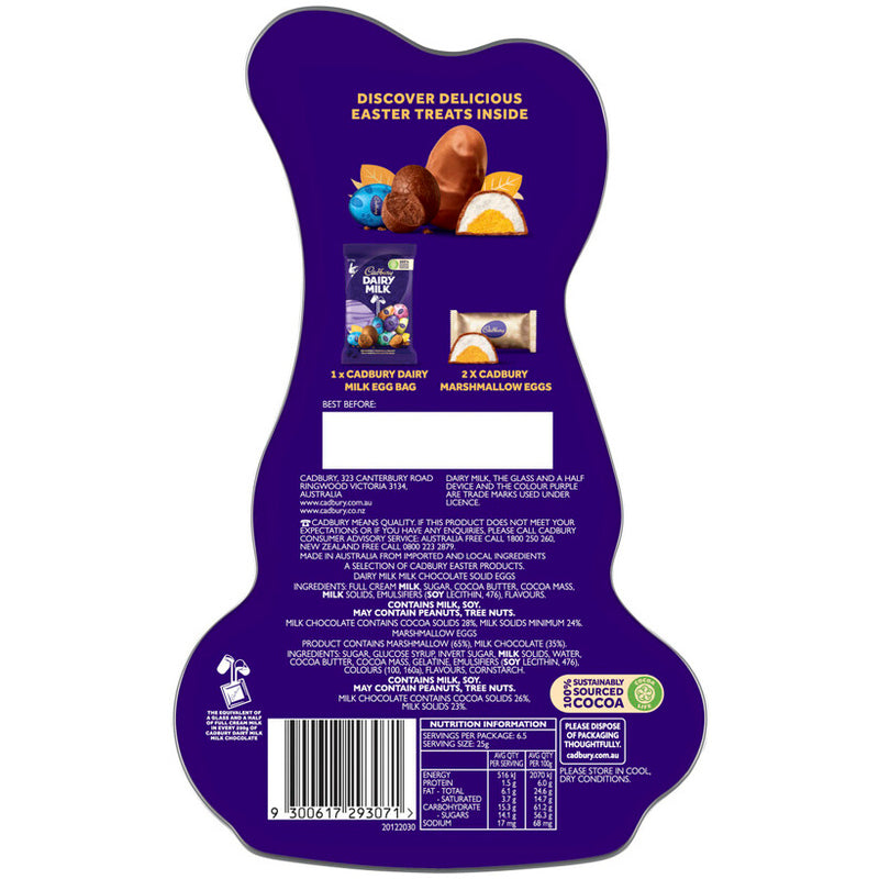 Cadbury Chocolate Easter Bunny Tin 164g