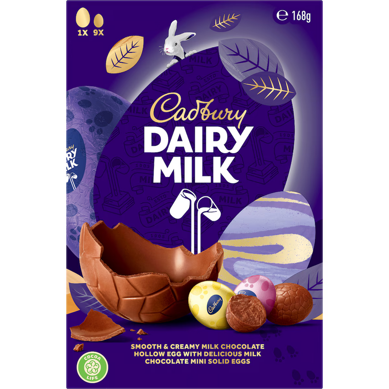 Cadbury Dairy Milk Chocolate Easter Egg Gift Box 168g