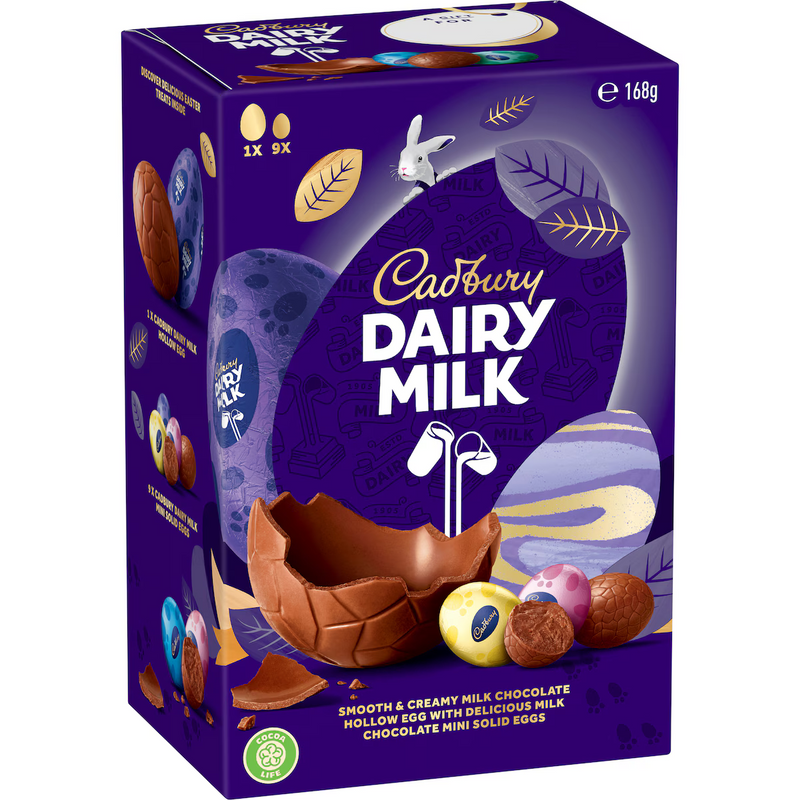 Cadbury Dairy Milk Chocolate Easter Egg Gift Box 168g