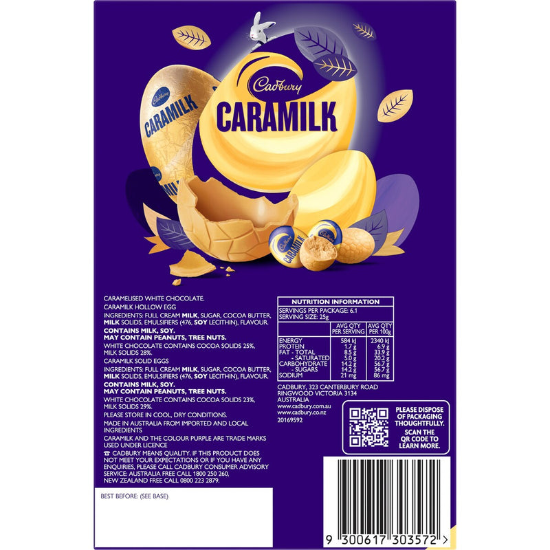 Cadbury Caramilk Chocolate Easter Gift Box 153g