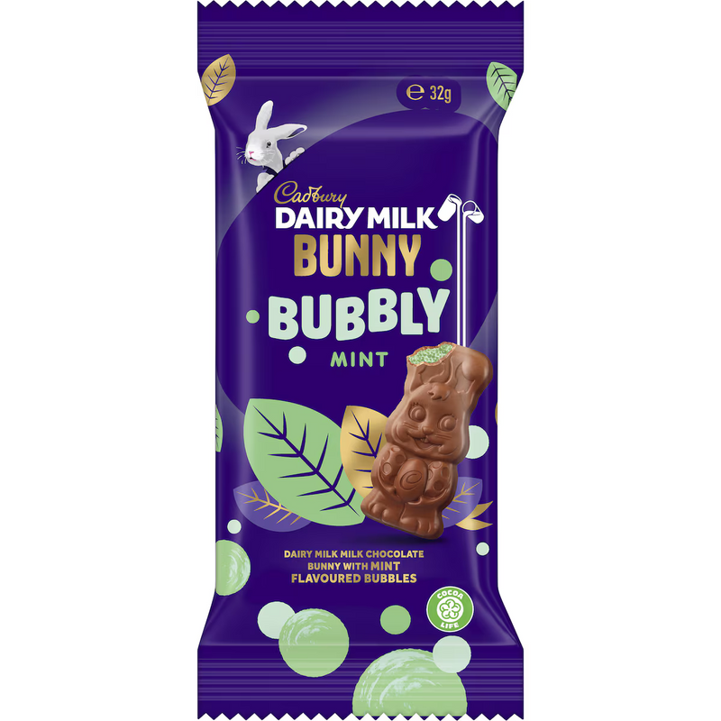 Cadbury Dairy Milk Bunny Bubbly Mint 32g