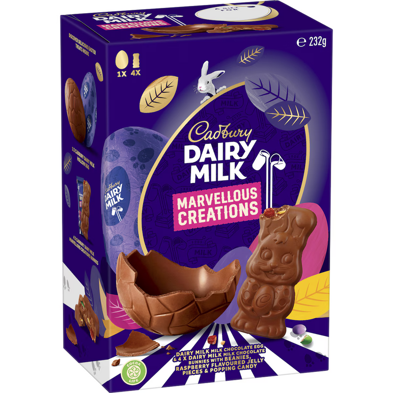 Cadbury Marvellous Creations Chocolate Easter Bunny Gift Box 232g