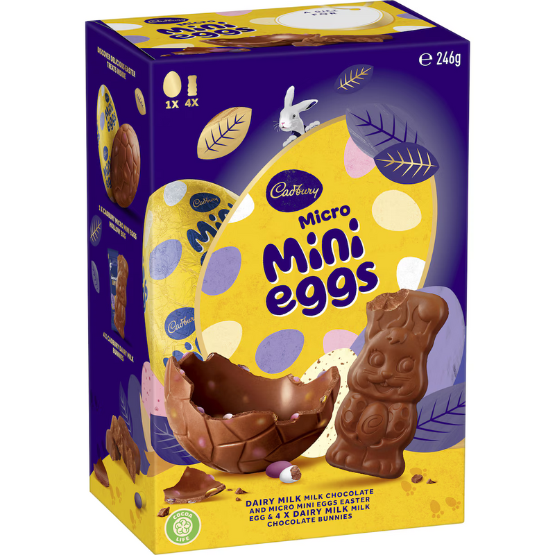 Cadbury Easter Milk Chocolate Mini Eggs & Bunnies Gift Box 246g