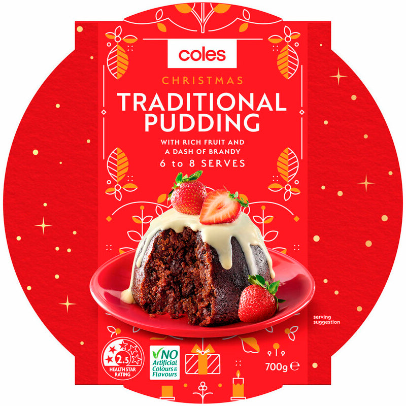 BB 6/25 | Coles Christmas Traditional Pudding Large 700g