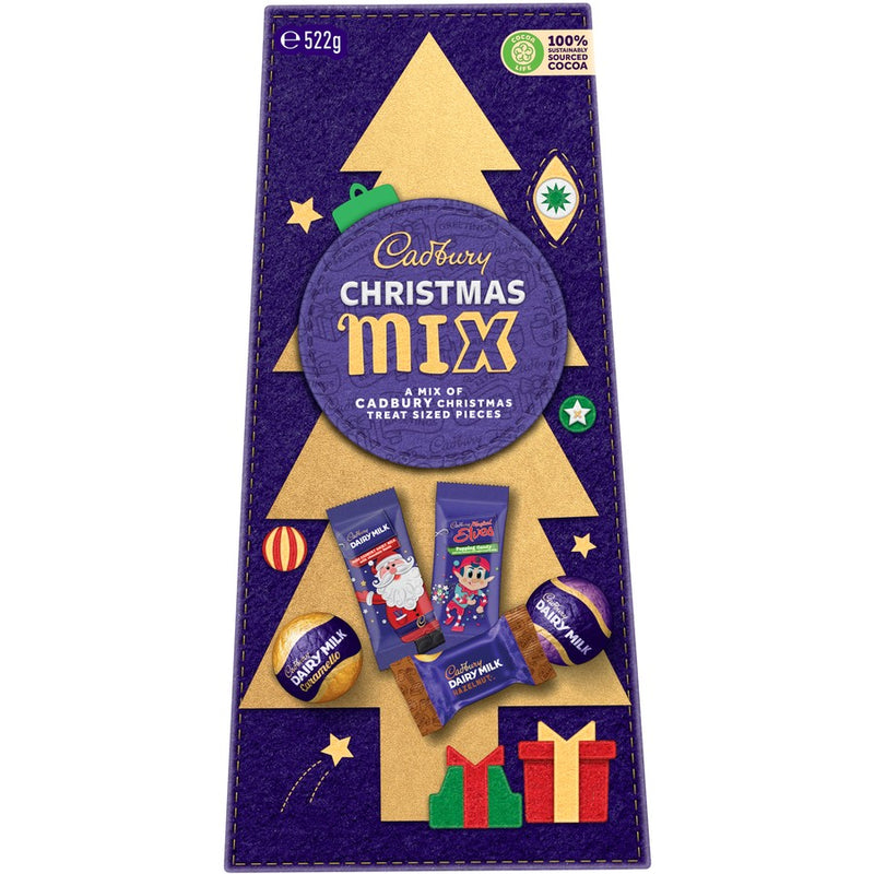 Cadbury Chocolate Christmas Mixed Gift Box 522g