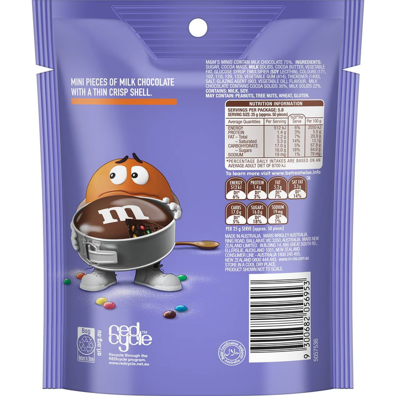 M&m's Minis Snack & Share Bag 145g