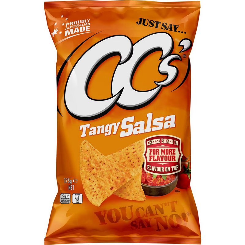 Cc's Corn Chips Tangy Salsa 175g