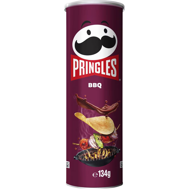 Pringles Bbq Stacked Potato Chips 134g