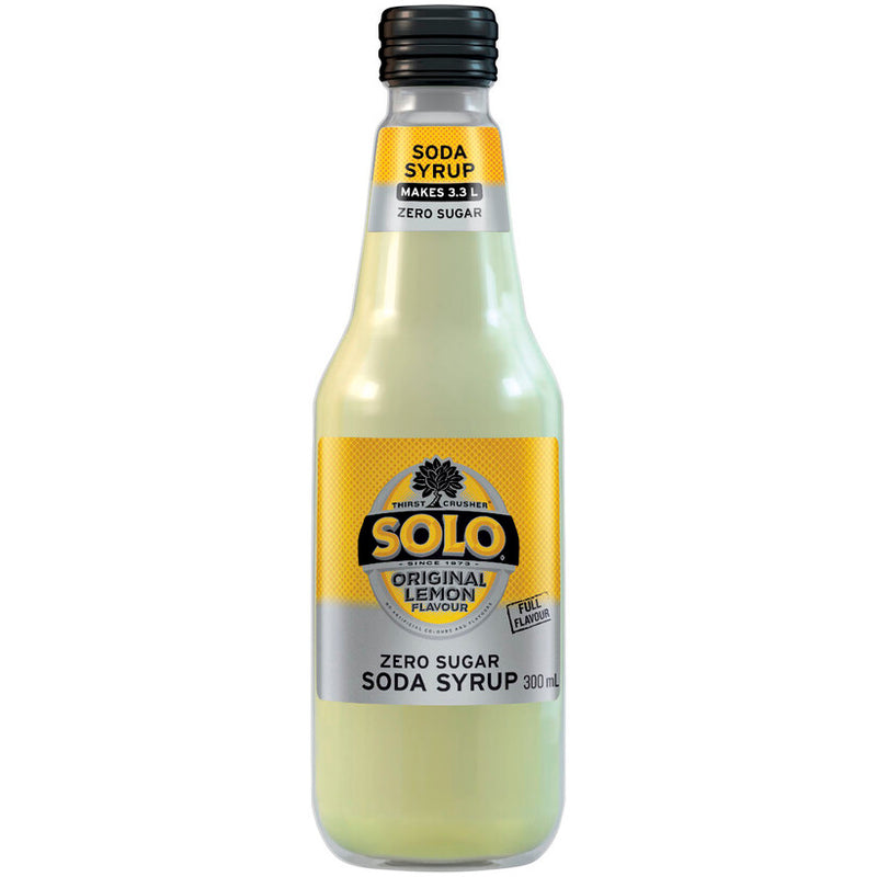 Solo Zero Sugar Syrup Cordial For Soda Water 300ml