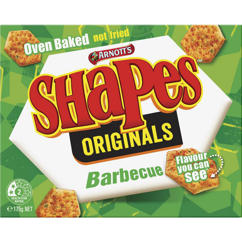 Arnott's Shapes Originals Barbecue 175g