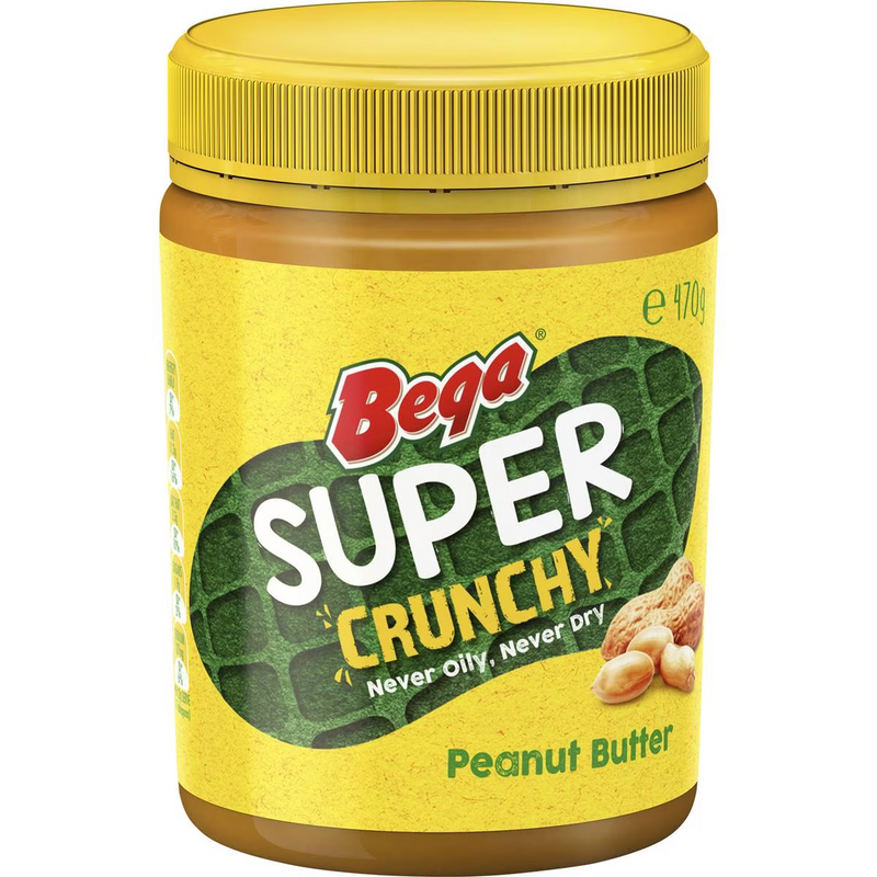 Bega Super Crunchy Peanut Butter 470g