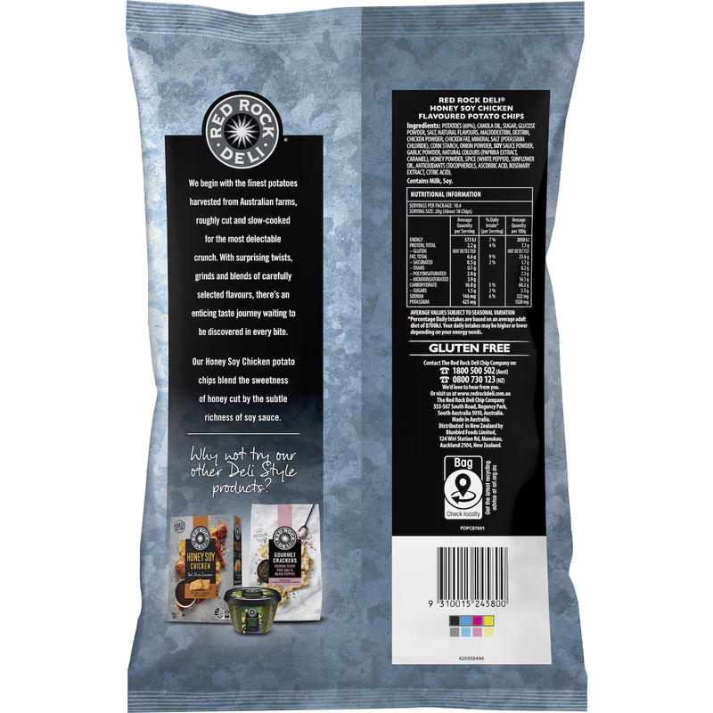 Red Rock Deli Honey Soy & Chicken Chips Party Bag 290g