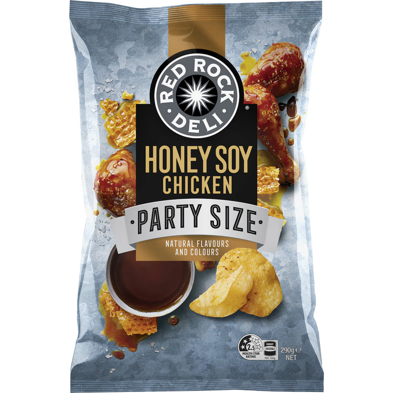 Red Rock Deli Honey Soy & Chicken Chips Party Bag 290g