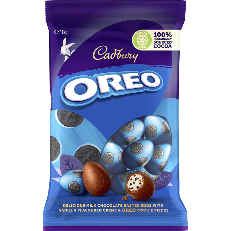 Cadbury Oreo Milk Chocolate Easter Egg Bag 112g