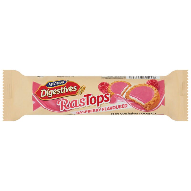 Mcvitie's Digestives Rastops Raspberry Biscuits 100g
