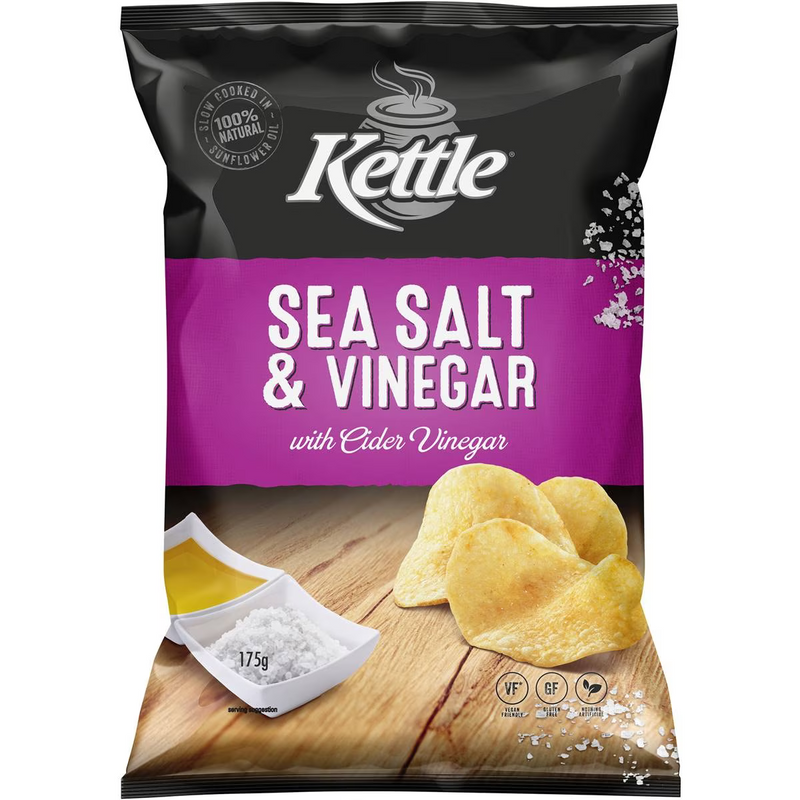 Ketltle Sea Salt with Cider Vinegar Chips 175g