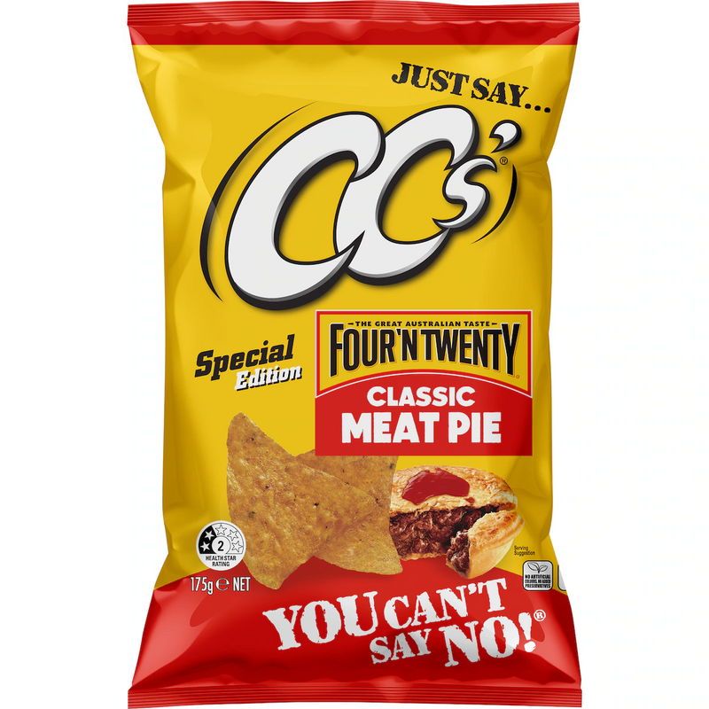 CC's Four'n Twenty Corn Chips Classic Meat Pie 175g