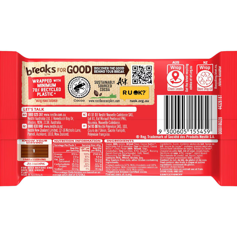 Nestle Kit Kat Chocolate Bar 42g