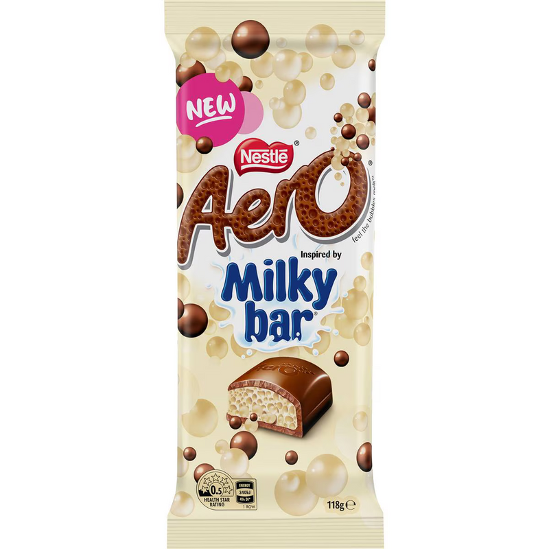 Nestle Aero Inspired By Milky Bar Block 180g