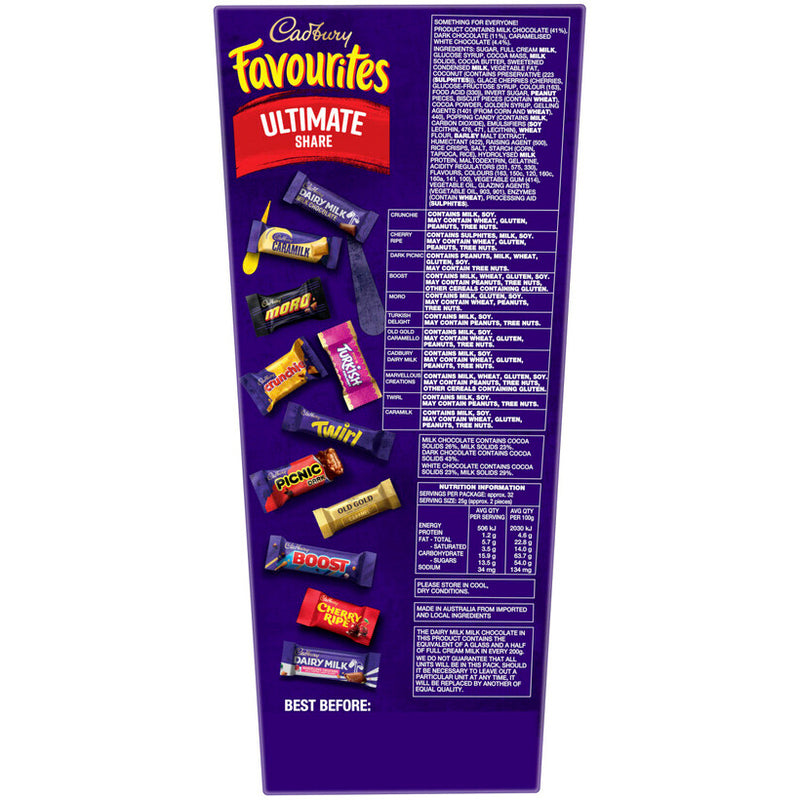 Cadbury Favourites Ultimate Boxed Chocolate 820g