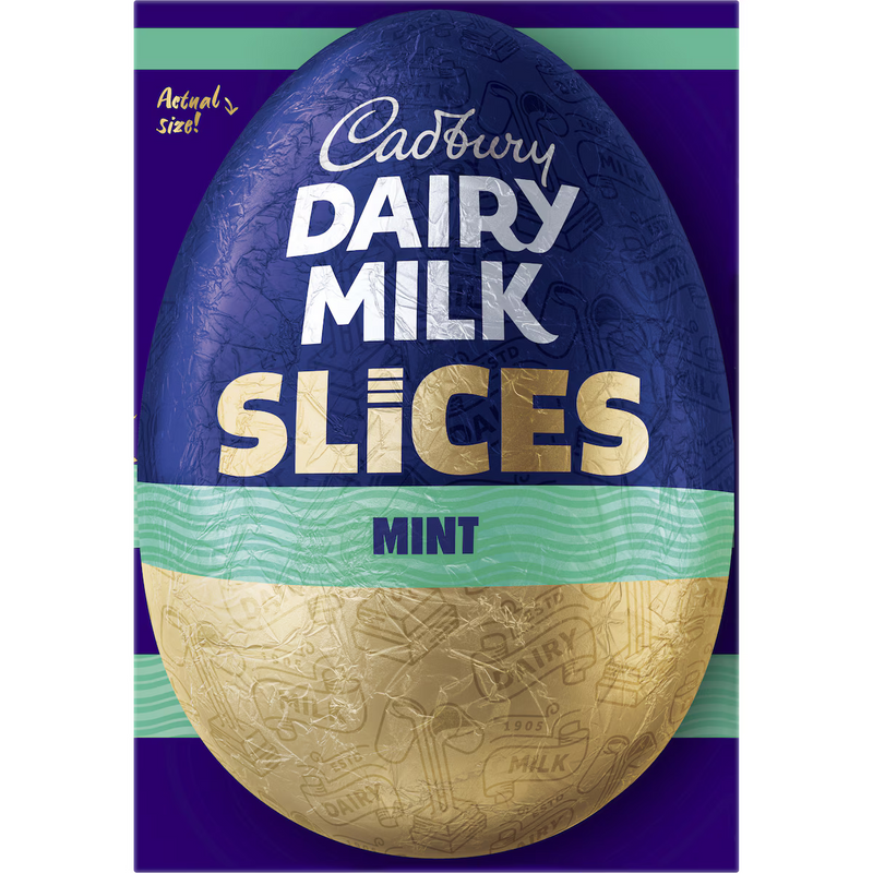 Cadbury Egg Mint Slice Chocolate Easter Egg Gift Box 180g