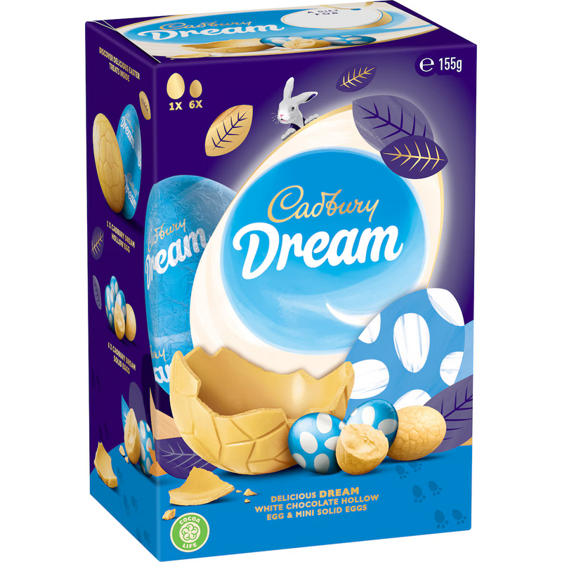 Cadbury Dream Chocolate Easter Egg Gift Box 155g