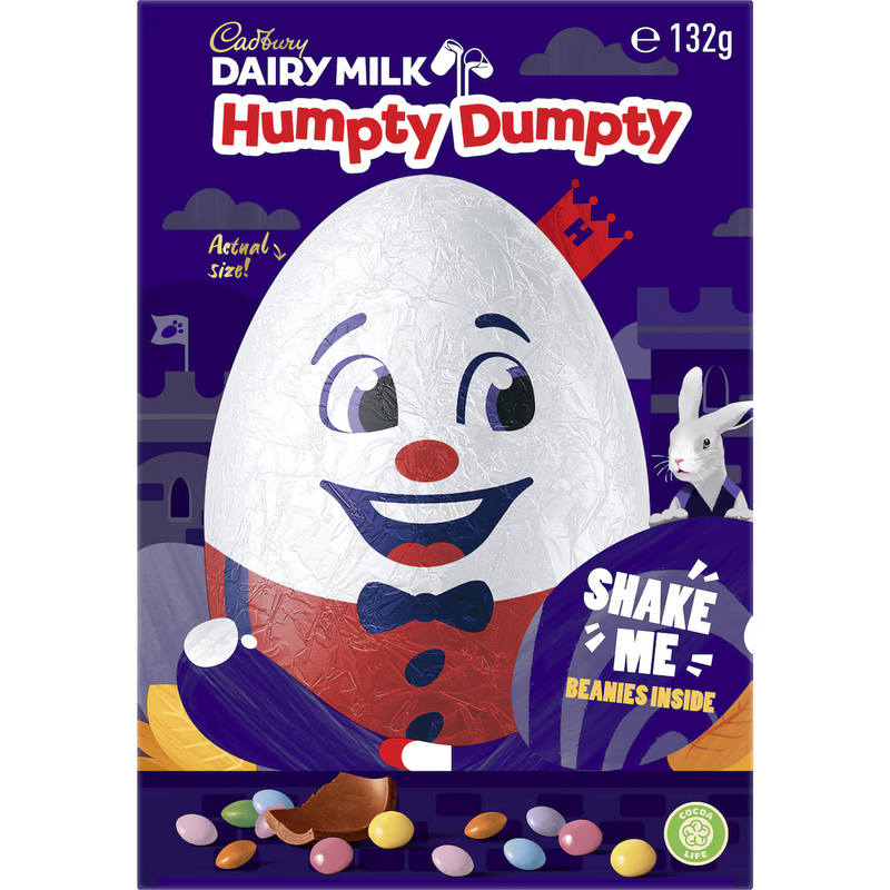 Cadbury Humpty Dumpty Chocolate Easter Egg Gift Box 132g