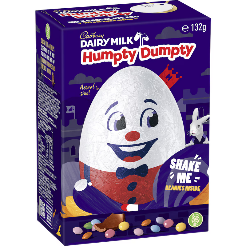 Cadbury Humpty Dumpty Chocolate Easter Egg Gift Box 132g