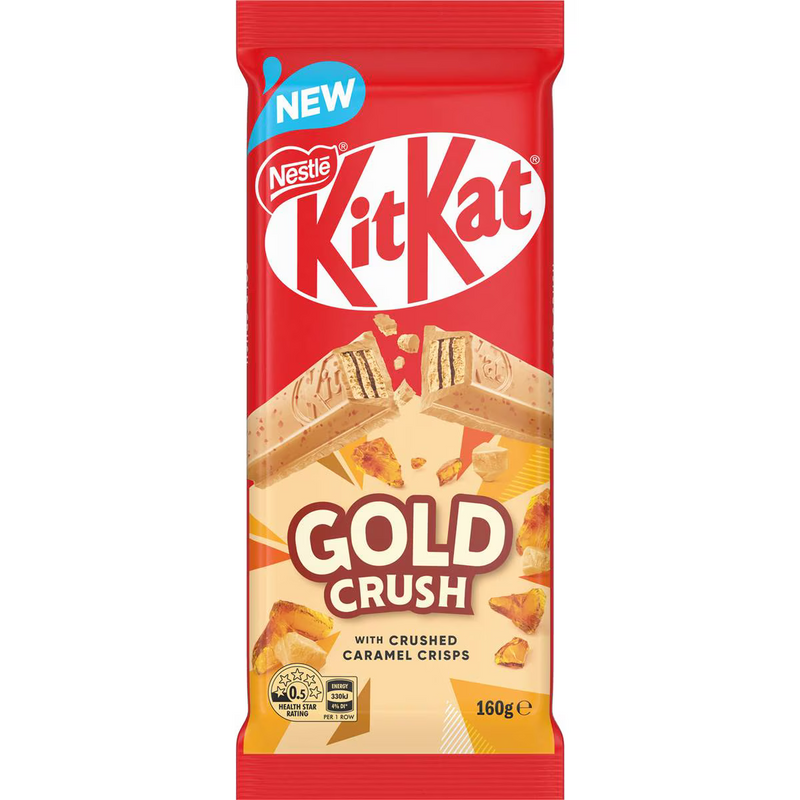 Nestle Kit Kat Gold Crush Block 160g