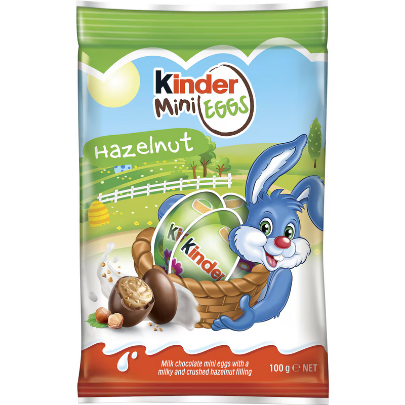 Kinder Chocolate Hazelnut Mini Easter Eggs 100g