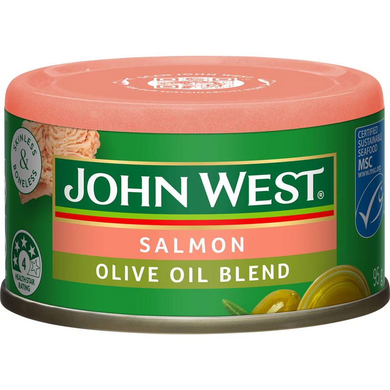 John West Skinless & Boneless Salmon In Olive Oil 95g