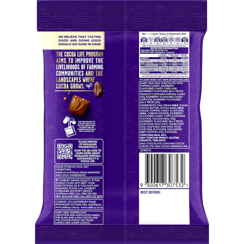 Cadbury Dairy Milk Marvellous Creations Chocolate Bites 120g