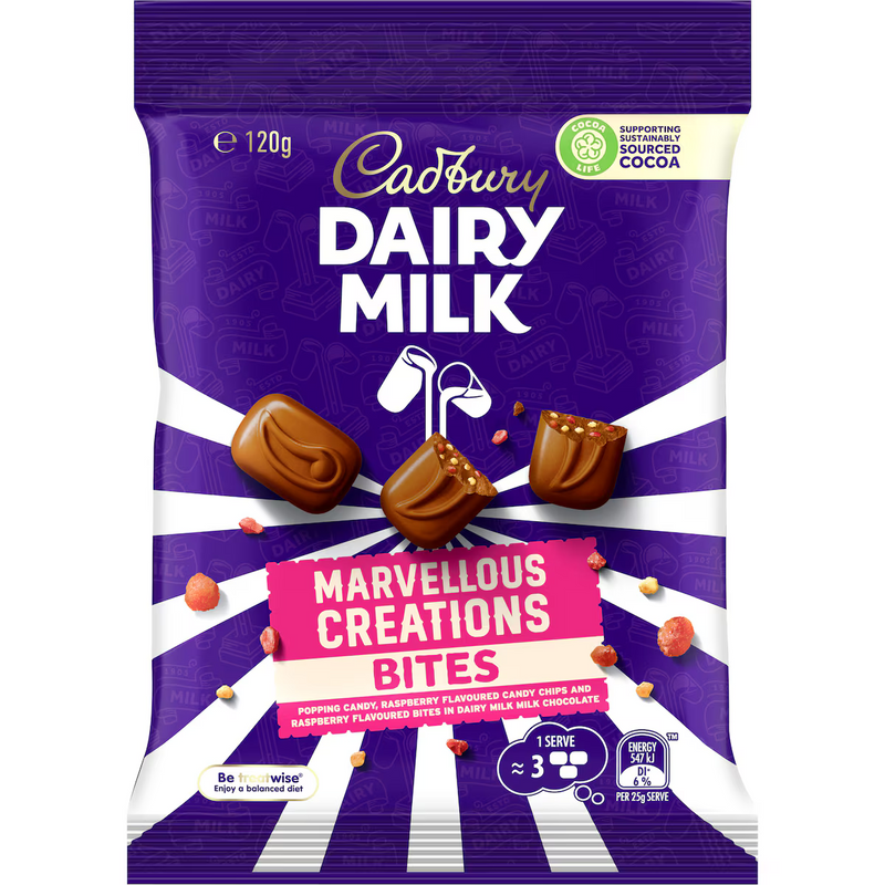 Cadbury Dairy Milk Marvellous Creations Chocolate Bites 120g