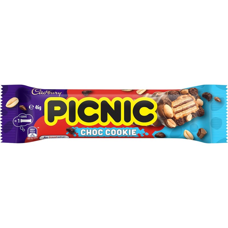 Cadbury Picnic Choc Cookie Bar 46g