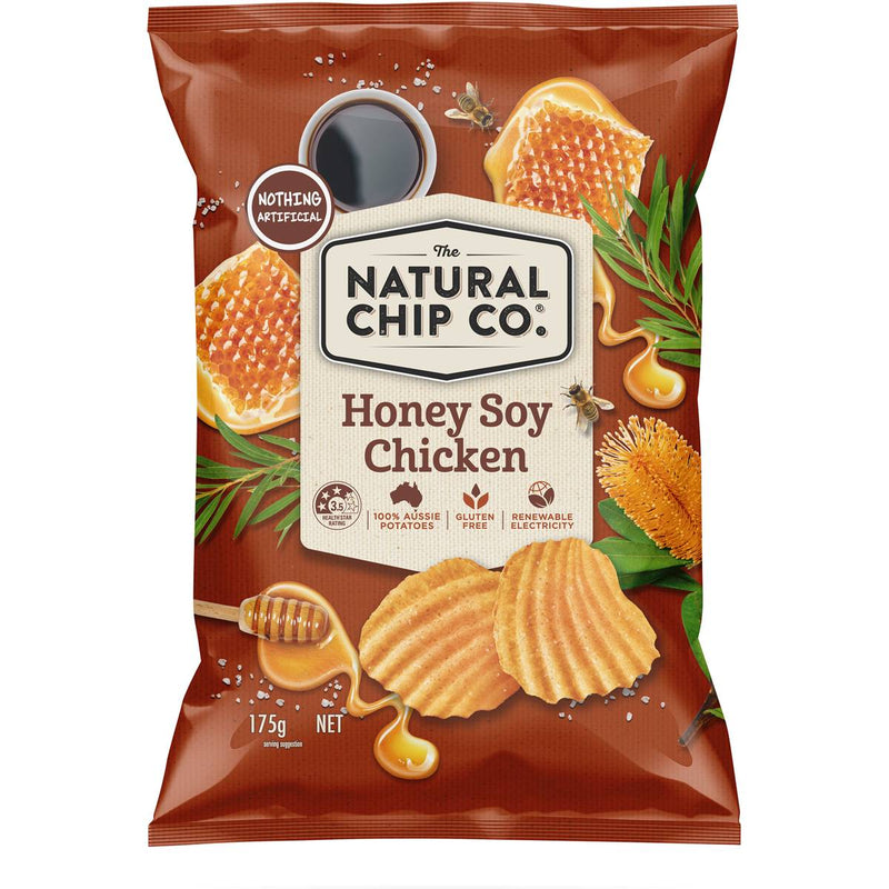 The Natural Chip Co. Share Pack Honey Soy Chicken 175g