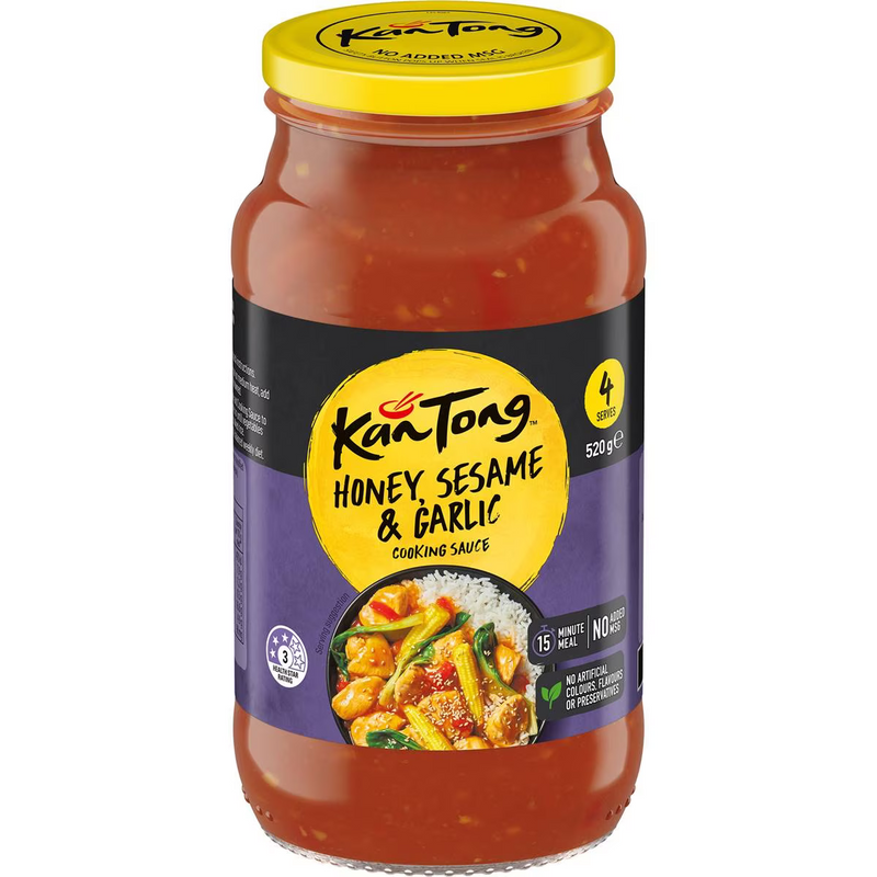 KanTong Honey, Sesame & Garlic Cooking Sauce 520g