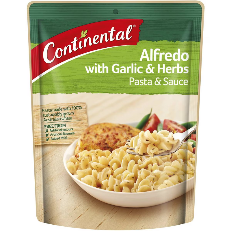 Continental Pasta & Sauce Alfredo Garlic & Herb 85g