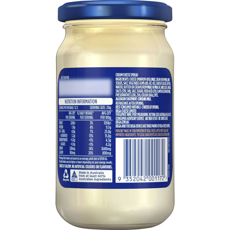 Bega Cream Cheese Spread Bold 250g