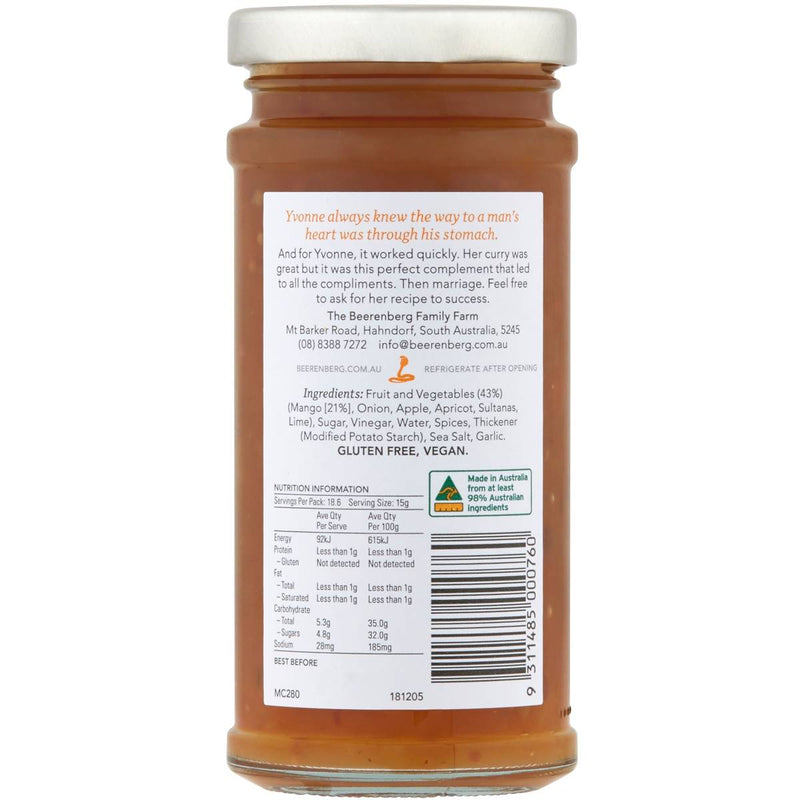 Beerenberg Mango Chutney 280g