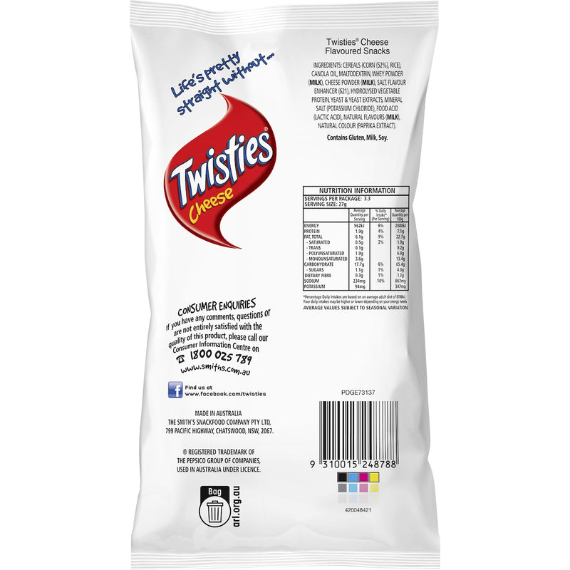 Twisties Cheese 90g