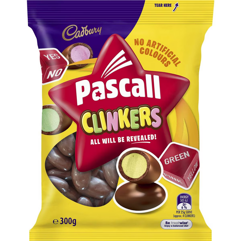 Pascall Cadbury Clinkers Lollies 300g