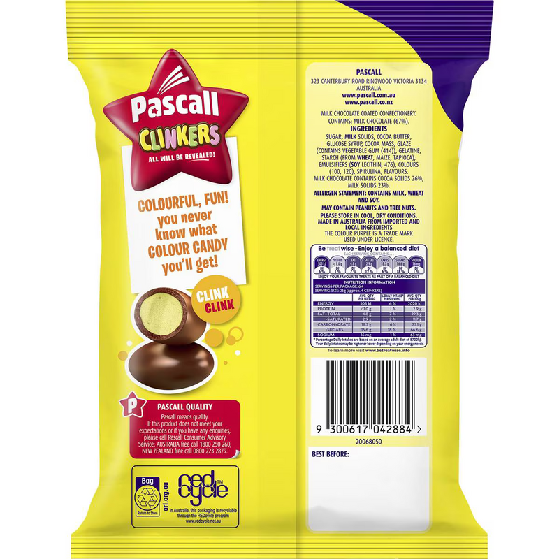 Cadbury Pascall Clinkers 160g