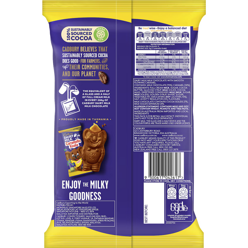 Cadbury Caramello Koala Sharepack 12 Pack 180g