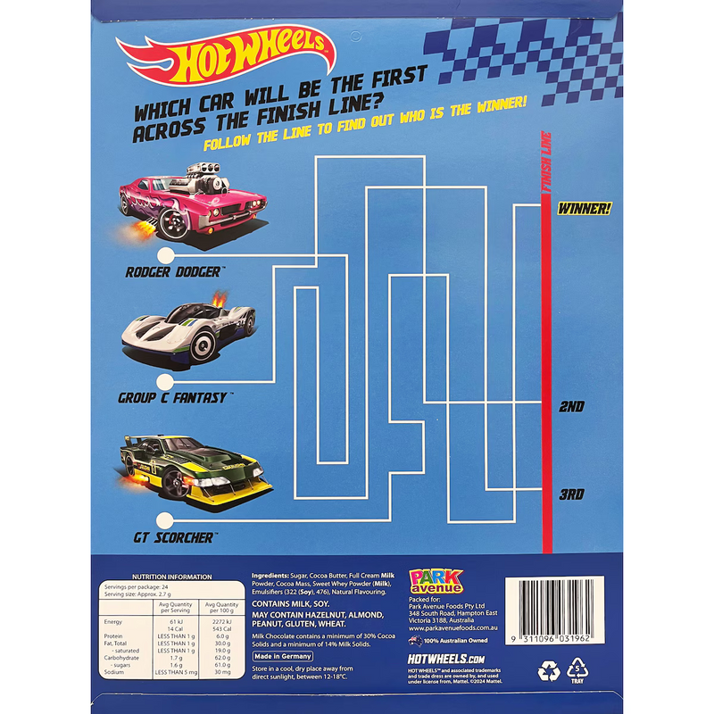 Hot Wheels Christmas Advent Calendar 65g