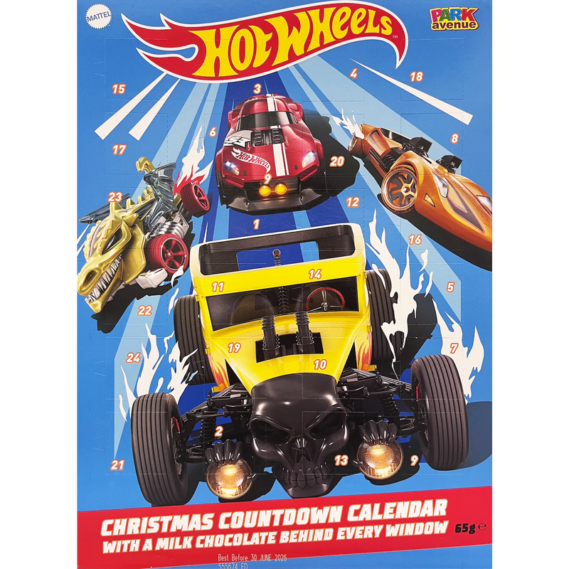 Hot Wheels Christmas Advent Calendar 65g