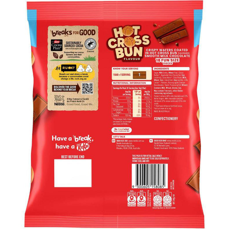 Nestle Kit Kat Hot Cross Bun Chocolate Share Pack 252g