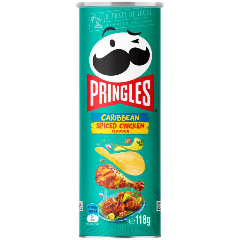 Pringles Potato Chips Caribbean Spiced Chicken 118g